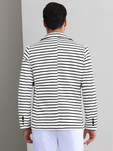 Lars Amadeus Striped Sport Coats for Men's Formal Notch Lapel Stripes Suit Jacket Single Breasted Prom Blazers in Saudi Arabia