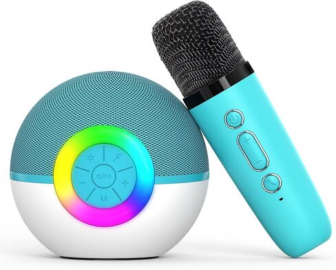 Karaoke Machine for Kids, Karaoke Gifts for Girls Boys Ages 4, 5, 6, 7, 8, 9, 10, 12+ Years Old Birthday Party, 4-12 Years Old Christmas Toys Gift (Purple, 2 Mics) in Saudi Arabia