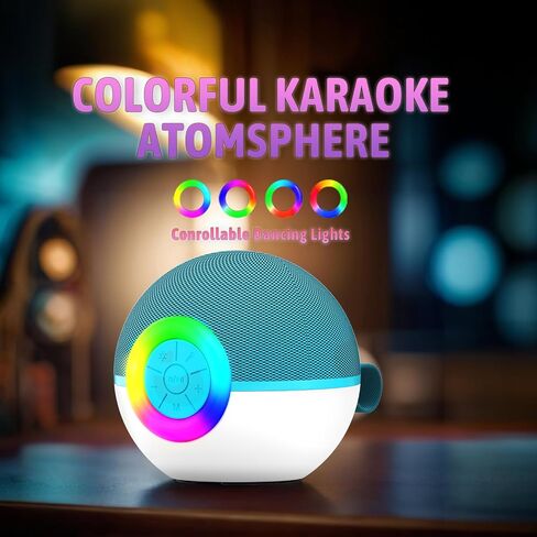 Karaoke Machine for Kids, Karaoke Gifts for Girls Boys Ages 4, 5, 6, 7, 8, 9, 10, 12+ Years Old Birthday Party, 4-12 Years Old Christmas Toys Gift (Purple, 2 Mics) in Saudi Arabia