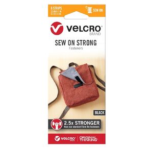 VELCRO Brand Sew On Strong Strips | 8 Sets, White | 2.5in x 1in