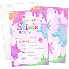 Magician Hat Poker Birthday Invitation Filler Cards with Envelopes (20 Count)，Magic Show Party Supplies for Kids, Teens or Any Age Boys and Girls - A20