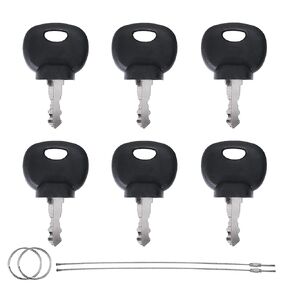 14707 14607 14603 5755124 8035807 Heavy Equipment Ignition Keys Compatible with Bobcat Industrial JCB Bomag Hamm Roller Compaction Dynapac Terex Vibromax Volvo Ford Moxy 85804675 05755125