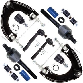 SCITOO 10pcs Front Suspension Kit Upper Control Arm Inner Tie Rod End Outer Tie Rod End Sway Bar End Link Lower Ball Joint Fit 1988-1991 For Honda Civic For Honda CRX