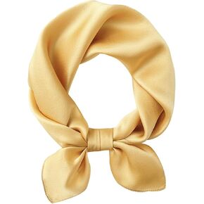 Scarf Satin Square Neck Head Scarf for Women solid color square scarf handkerchief purse scarf headband scarf