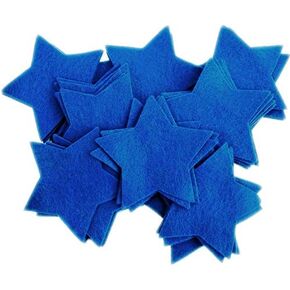 Playfully Ever After 3 Inch 35pc Felt Stars (Blue)
