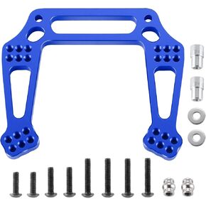 Aluminum Front Rear Shock Tower Mounts Replace Upgrade Parts for Tra-xxas 1/10 Slash 2WD Stampede Rustler VXL Bandit RC Car (Front)
