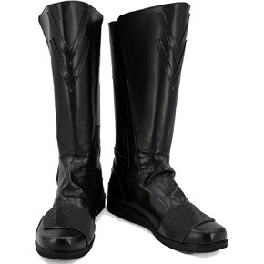 Adult Mens Darth Maul Cosplay Leather Boots Darth Revan Shoes Anakin Skywalker Costumes Boots for Halloween