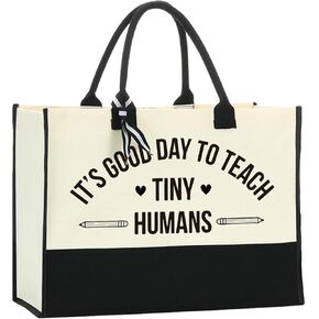 Teacher Gifts Nanny Gifts Teacher Thank You Gifts End of Year Teacher Gifts Daycare Teacher Appreciation Gifts for Women Babysister Gifts Its a Good Day to Teach Tiny Humans Tote Bag