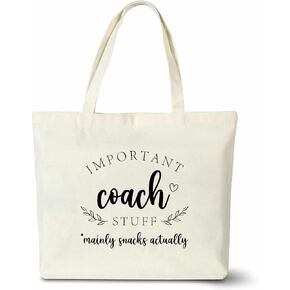 Thanks You Gifts Canvas Tote Bag, Important Stuff Tote Bags for Shopping Beach - I19-I25