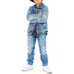 GUESS Boys' Stretch Denim Slim Pants