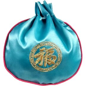Korean Luck Symbol Letter Good Luck Pouch Lunar New Year Decoration Gift Bokjumeoni Traditional Hanbok Coin Purse (Purple) in Saudi Arabia