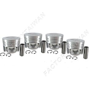 Factorytaiwan Piston Set Oversize 78mm (+0.50mm) for Kubota V1505 x 4PCS
