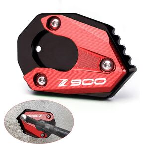Compatible with Kawasaki Z900 2017-2022 Motorcycle CNC Support Extension Plate Kickstand Side Stand Pad z 900 z900 Accessories (black)