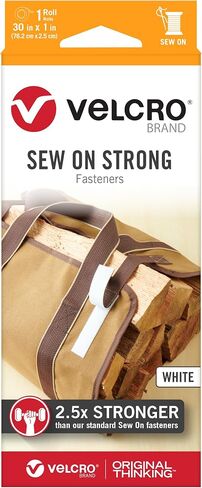 VELCRO Brand Sew On Strong Strips | 8 Sets, White | 2.5in x 1in in Saudi Arabia