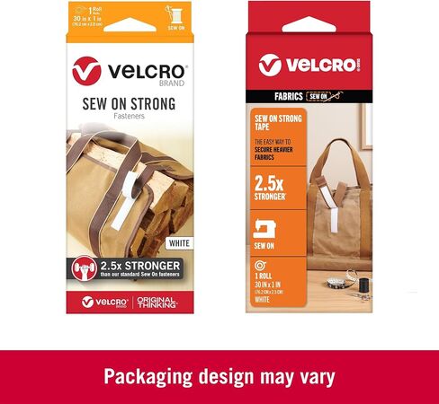 VELCRO Brand Sew On Strong Strips | 8 Sets, White | 2.5in x 1in in Saudi Arabia