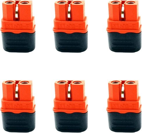 6pcs XT60I-F Plug Female Connector Adapter with Sheath Housing for RC Lipo Battery FPV Drone Solar Batteries in Saudi Arabia