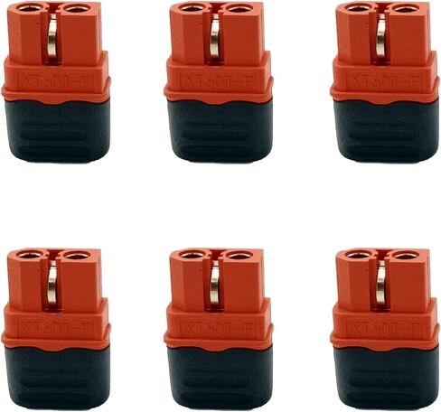 6pcs XT60I-F Plug Female Connector Adapter with Sheath Housing for RC Lipo Battery FPV Drone Solar Batteries in Saudi Arabia