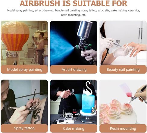 Luxshiny 3pcs Airbrush Replacement Pot Dispenser Clear Container Carafe Nail Airbrush Bottle Airbrush Paint Bottles Clear Airbrush Bottles Portion Bottle Professional Paint Cup in Kuwait