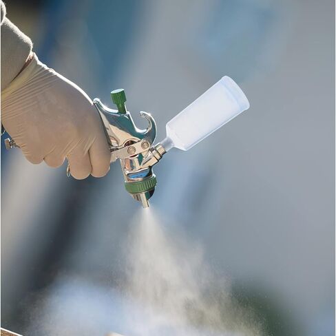 Luxshiny 3pcs Airbrush Replacement Pot Dispenser Clear Container Carafe Nail Airbrush Bottle Airbrush Paint Bottles Clear Airbrush Bottles Portion Bottle Professional Paint Cup in Kuwait