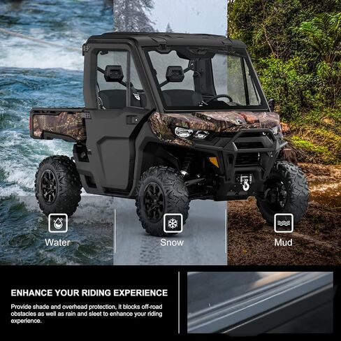 KIWI MASTER زجاج خلفي خلفي عالي التحمل متوافق مع 2015-2024 Polaris Ranger متوسطة الحجم 570/SP 570/ملحقات الطاقم، 2017-2022 Ranger متوسط ​​الحجم 500 مقاوم للخدش in Kuwait