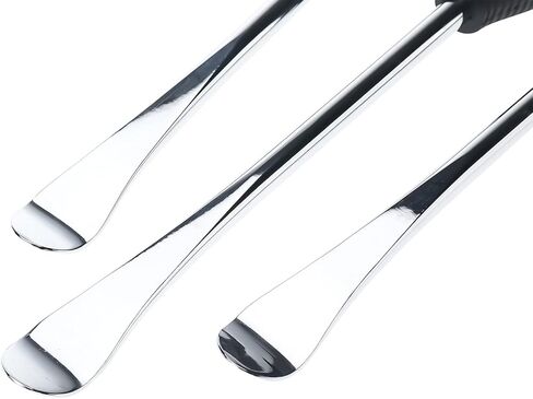 مجموعة أدوات حديدية لملاعق الإطارات مقاس 11.5 بوصة، طقم تغيير إطارات الدراجة النارية لجزازة العشب، 3 قطع ملاعق فولاذية، 3 قطع واقيات حافة، 1 قطعة أداة صمام، 6 قطع قلوب صمام، 10 قطع أغطية صمامات in Kuwait