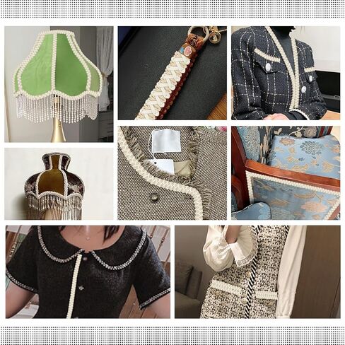NBEADS 15Yards Faux Leather Braid Trims, White Herringbone Woven Braid Trim Flat Braid Strap Trim Lace Ribbon for Home Decor DIY Sewing Craft, 1/2 inch Wide in Saudi Arabia