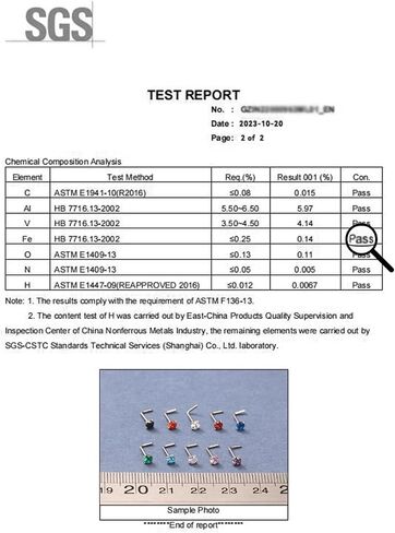 Lsnevsie 18 جرام 20 جرام 22 جرام التيتانيوم الأنف خواتم ترصيع للنساء الرجال G23 الأنف ثقب المجوهرات أعلى الماس 1.5 مللي متر 2 مللي متر 2.5 مللي متر 3 مللي متر 10 قطعة in Saudi Arabia