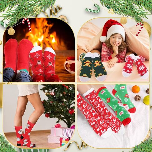 Liitrsh 150 Pairs Christmas Socks Bulk Gifts For Women Adults Unisex, Holiday Funny Colorful Warm Soft Socks Xmas Winter Small Gift for Employee Coworkers Family, 50 Christmas Patterns in Kuwait