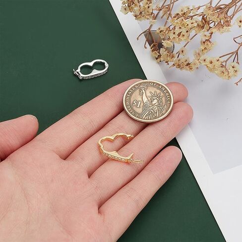 PH PandaHall 925 الفضة الاسترليني قلادة تقصير المشبك 2PCS سوار تمديد المشبك الذهبي الفضة اللؤلؤ محسن انقر المشبك قابل للفتح زركونيا المشبك ل6mm الخرز قلادة سوار المجوهرات in Kuwait