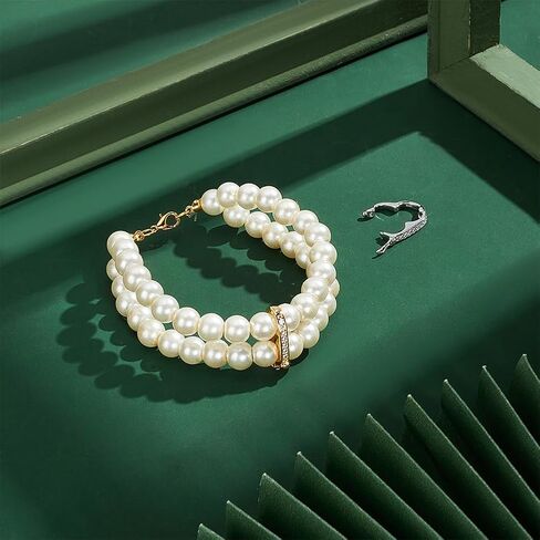 PH PandaHall 925 الفضة الاسترليني قلادة تقصير المشبك 2PCS سوار تمديد المشبك الذهبي الفضة اللؤلؤ محسن انقر المشبك قابل للفتح زركونيا المشبك ل6mm الخرز قلادة سوار المجوهرات in Kuwait