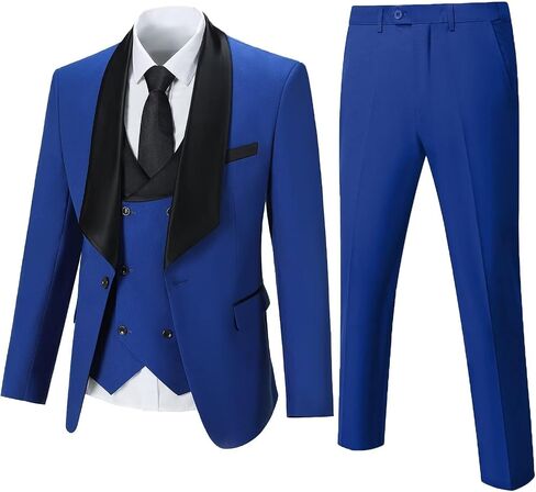 Suits for Men 3 Piece Mens Suit Slim fit Suit Blazer Jacket Vest Pants Set Prom Tuxedo for Men in Saudi Arabia