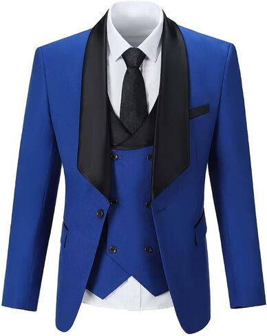 Suits for Men 3 Piece Mens Suit Slim fit Suit Blazer Jacket Vest Pants Set Prom Tuxedo for Men in Saudi Arabia