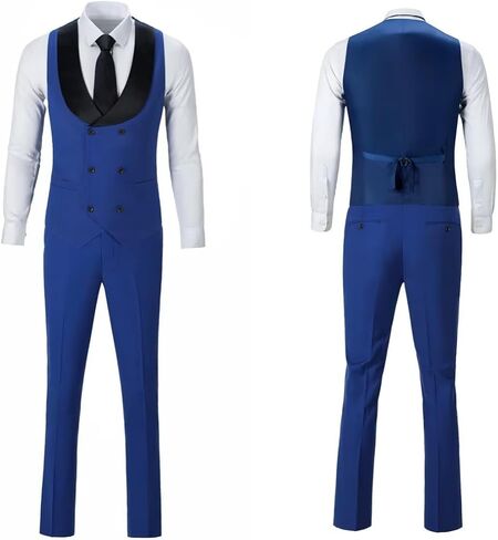Suits for Men 3 Piece Mens Suit Slim fit Suit Blazer Jacket Vest Pants Set Prom Tuxedo for Men in Saudi Arabia