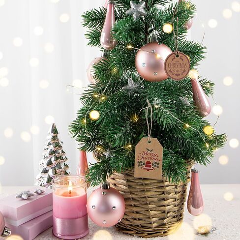 Mr. Pen- Christmas Gift Tags, 100 pcs, with Hemp Rope, 10 Designs, Kraft Paper Tags, Gift Tags with String, Brown Tags, Christmas Tags for Gifts, Blank Gift Tags, Gift Bag Tags for Gift Bags, Gift Tag in Kuwait