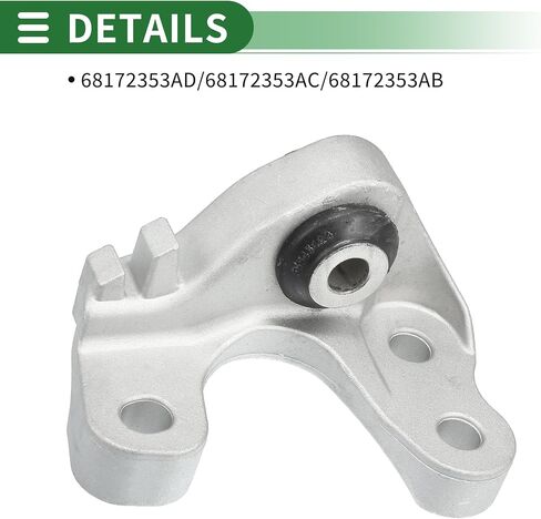 Motoforti Engine Motor Mount, Engine Mount Bracket, for Chrysler 200 2.4L, 3.6L 2015-2017, No.68172353AD, Silver Tone in Saudi Arabia