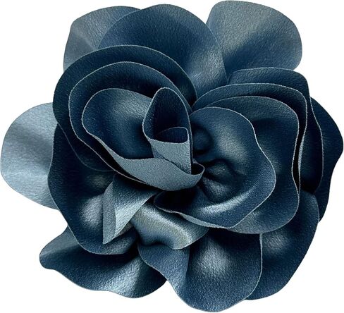 Extra Large Satin Fabric Camellia Flower Brooches Pins Beautiful Cloth Art Oversized Rose Floral Brooch for Party Dance Wedding Banquet for Elegant Women Girl 5.5inch in Saudi Arabia
