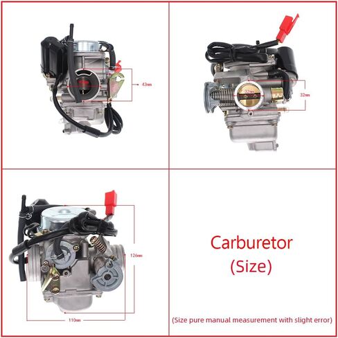 مكربن ​​GY6 150cc، مكربن ​​PD24J 24 مم لكازوما تاوتاو روكيتا SunL ​​Baja Eagle ATV Go Kart دراجة نارية سكوتر 4 شوط GY6 125cc 150cc 152QMI 152QMJ 157QMI 157QMJ محرك كارب in Kuwait