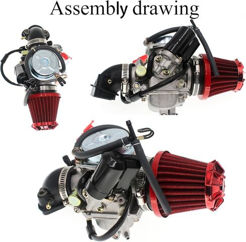 مكربن ​​GY6 150cc، مكربن ​​PD24J 24 مم لكازوما تاوتاو روكيتا SunL ​​Baja Eagle ATV Go Kart دراجة نارية سكوتر 4 شوط GY6 125cc 150cc 152QMI 152QMJ 157QMI 157QMJ محرك كارب in Kuwait