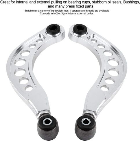 Qiilu 2PCS Adjustable Rear Upper Camber Control Arms Kit Fit for Honda Civic 2006 2007 2008 2009 2010 2011 2012 2013 2014 2015 in Saudi Arabia