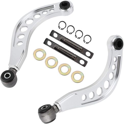 Qiilu 2PCS Adjustable Rear Upper Camber Control Arms Kit Fit for Honda Civic 2006 2007 2008 2009 2010 2011 2012 2013 2014 2015 in Saudi Arabia