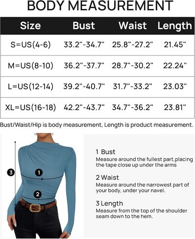 ZESICA Women's Long Sleeve Tops Mock Neck Ruched Tight Shirts 2024 Fall Trendy Outfits in Kuwait