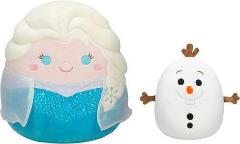 Squishmallows Original Disney Olaf and Elsa 2-Pack - Official Jazwares Plush in Saudi Arabia
