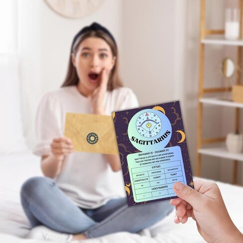 بطاقة علامات زودياك للخدش من علم التنجيم - هدايا تنجيم مثالية للنساء - بطاقات هدايا زودياك، تتضمن معنى علامة زودياك، والفضائل، والتوافق، والعناصر، والكوكب، وأرقام الحظ (العقرب)، أزرق in Saudi Arabia