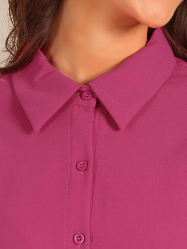 Allegra K Long Sleeves Leotard Shirt for Women's Collared Business Dressy Bodysuit Top in Saudi Arabia