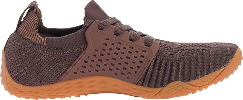 WHITIN Men's Trail Running Shoes Minimalist Barefoot Zero Drop Sneakers Wide Width Size 14 Toe Box Gym Workout Fitness Breathable Brown Gum 48 in Saudi Arabia