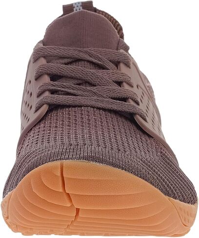 WHITIN Men's Trail Running Shoes Minimalist Barefoot Zero Drop Sneakers Wide Width Size 14 Toe Box Gym Workout Fitness Breathable Brown Gum 48 in Saudi Arabia