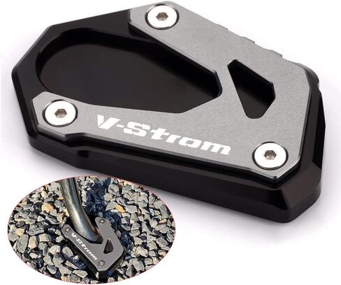 For SUZUKI V-Strom 1000 1000XT DL1000 2014-2021 V-Strom 1050 1050XT DL1050 2019-2022 Kickstand Foot Side Stand Enlarge Extension Plate Pad vstrom 1000 1050 xt Accessories (gray) in Saudi Arabia