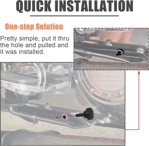 Jiffy Stand Rubber Bumper Stop Fit for Harley Touring 2007-2023 Electra Glide FLHT, Street Glide FLHX, Road Glide FLTR & Road King FLHR Replaces for HD# 50245-07 Kickstand Bumper Pad in Saudi Arabia