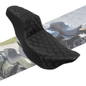 Motorcycles Rider Passenger Seat One-Piece Seat Leather Seat Pillion Fit For Harley Touring Road King Road Glide Street Glide Electra Glide Ultra Classic 2009-2023
