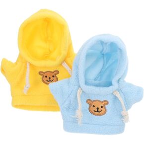 10 Pcs Miniture Decoration Mini Accessories Animal Hoodie Stuffed Animal Clothing Doll Costume Bear Doll Dress up Clothes Baby Baby Clothes Apparel Animal Costume